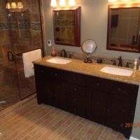 Seamless bathroom remodel services by Dickman Construction in Carmel, IN.